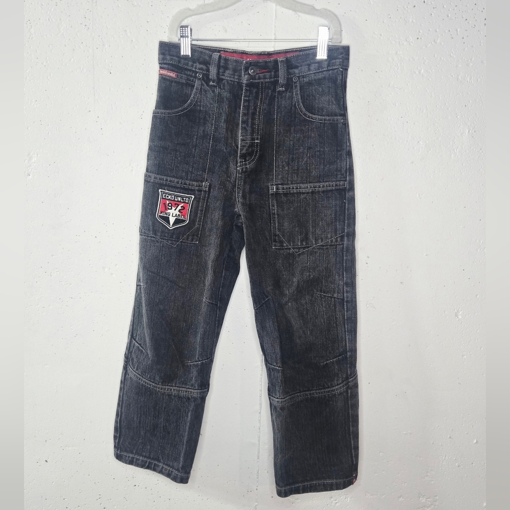 Ecko Unlimited Black Wash Kids Jeans